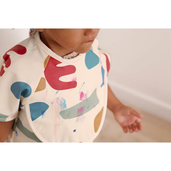 Beaba 2 In 1 Bib With Removable Sleeves | Full Coverage Mealtime Protection