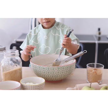Beaba 2 In 1 Bib With Removable Sleeves | Full Coverage Mealtime Protection
