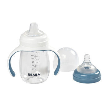 Beaba 2 In 1 Learning Cup | Spout & Straw Transition Cup For Babies