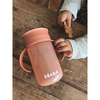 Beaba 360° Learning Cup | 2 In 1 Spout & Straw Transition Cup For Babies