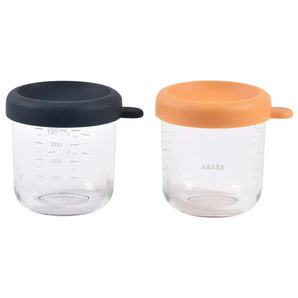 Beaba Eco-Friendly Glass Baby Food Storage Jars (2×250ml)