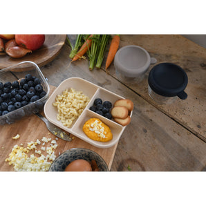 Beaba Divided Silicone Plate Clay | Baby Mealtime