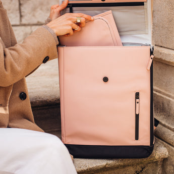 Beaba Oslo Changing Bag In Clay | Elegant & Practical Nappy Bag
