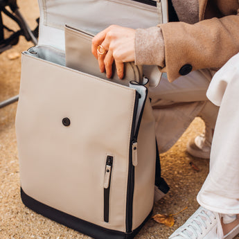 Beaba Oslo Changing Bag In Clay | Elegant & Practical Nappy Bag