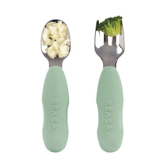 Beaba Set Of 2 Pre Cutlery Spoons Stainless Steel | Feeding