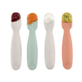 Beaba Set Of 2 Silicone Training Pre Spoons | Baby Feeding