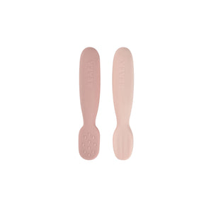 Beaba Set Of 2 Silicone Training Pre Spoons | Baby Feeding