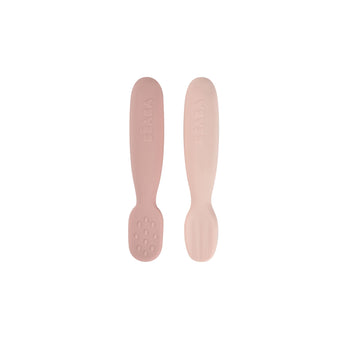 Beaba Set Of 2 Silicone Training Pre Spoons | Baby Feeding