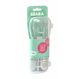 Beaba Silicone Baby Spoon Set Of 2 With Storage Box | Weaning Essentials