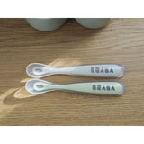 Beaba Silicone Baby Spoon Set Of 2 With Storage Box | Weaning Essentials