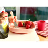 Beaba Silicone Meal Set 4 Pcs Cotton Candy | Baby Feeding Essentials