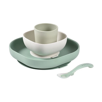 Beaba Silicone Meal Set 4 Pcs Cotton Candy | Baby Feeding Essentials
