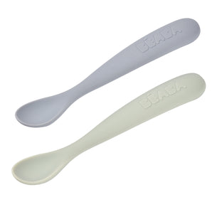 Beaba Silicone Spoons Set Of 2 With Case | Feeding