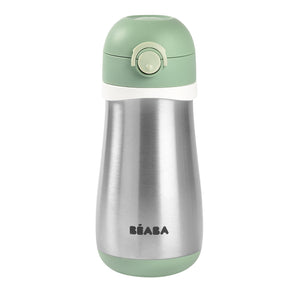 Beaba Stainless Steel Bottle 350ml With Handle | Kids Hydration