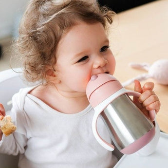 Beaba Stainless Steel Straw Cup | Eco Friendly Training Cup