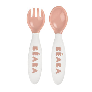 Beaba Training Fork And Spoon Set 2nd Stage | Toddler Cutlery