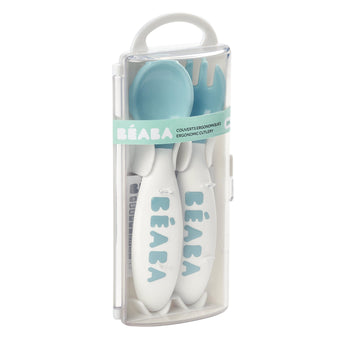 Beaba Training Fork And Spoon Set 2nd Stage | Toddler Cutlery