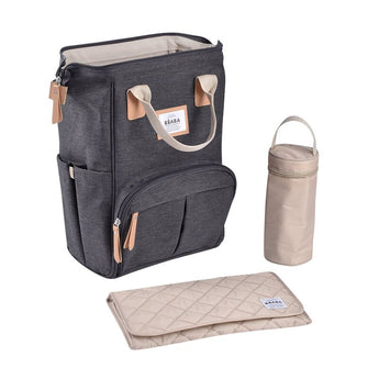 Beaba Wellington Changing Bag Dark Heather Grey | Diaper Bag