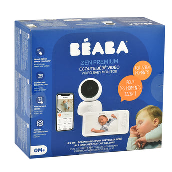 Beaba Zen Premium V2 Smart Video Baby Monitor | 360° Rotation Camera