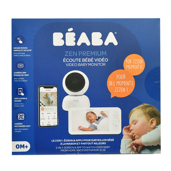 Beaba Zen Premium V2 Smart Video Baby Monitor | 360° Rotation Camera