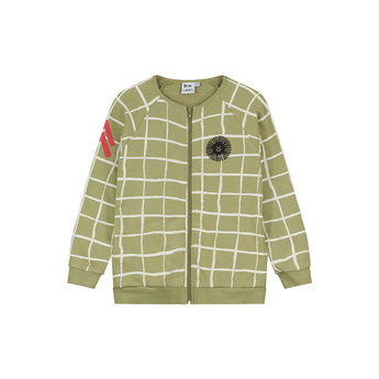 Beau Loves Kelp Grid Zip Jacket | Outerwear Boy