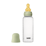 Bibs Baby Bottle Round Latex 270ml Medium Flow Ivory | Natural Baby Bottle