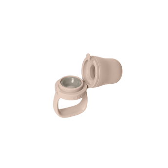 Sage BIBS Baby Feeder with open silicone nipple, designed for weaning and gum soothing.