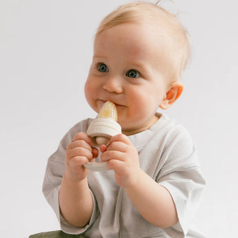 Bibs Baby Feeder With 2 Nipples Sage | Weaning & Gum Soothing Feeder