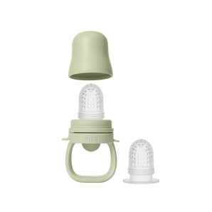 Bibs Baby Feeder With 2 Nipples Sage | Weaning & Gum Soothing Feeder