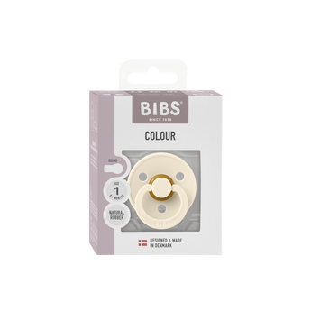 Bibs Colour 2 Pack Pacifier Latex | Ivory/Blush Iconic Dummy