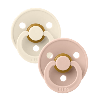 Bibs Colour Anatomical Latex Pacifier 2 Pack | Baby Soother - My Little Thieves