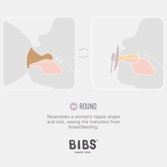 Bibs Colour Latex Pacifier Round Nipple 0 6 Months | Soother