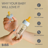 Bibs Glass Baby Bottle 240ml Medium Flow
