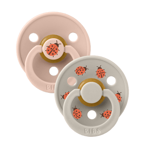 Bibs Latex Pacifier Studio Ladybug Design 2 Pack | Soother