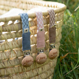 Bibs Pacifier Clip Braided | Stylish Dummy Holder For Babies - My Little Thieves