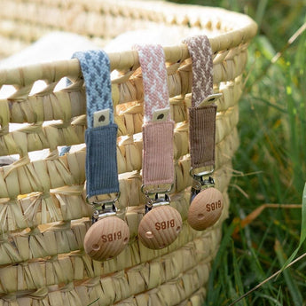 Bibs Pacifier Clip Braided | Stylish Dummy Holder For Babies - My Little Thieves