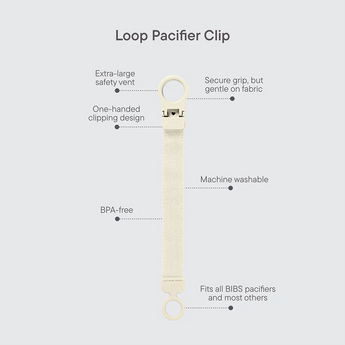 BIBS Pacifier Clip Loop - Assorted Colours
