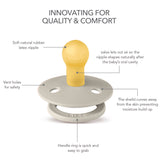 Bibs Round Pacifier Studio Colour 2 Pack Latex | Newborn Soother