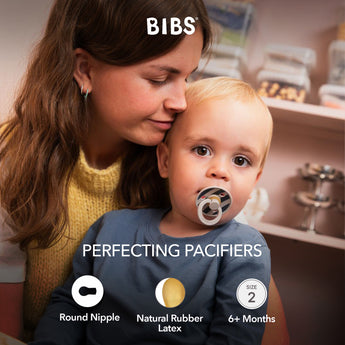 Bibs Round Pacifier Studio Colour 2 Pack Latex | Newborn Soother