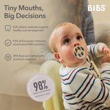 Bibs Round Pacifier Studio Colour 2 Pack Latex | Newborn Soother