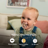 Bibs Round Pacifier Studio Colour 2 Pack Latex | Newborn Soother