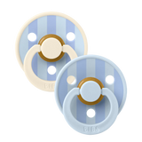 Bibs Round Pacifier Studio Colour 2 Pack Latex | Newborn Soother