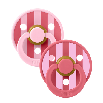 Bibs Round Pacifier Studio Colour 2 Pack Latex | Newborn Soother