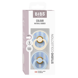 Bibs Round Pacifier Studio Colour 2 Pack Latex | Newborn Soother