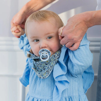 Bibs X Liberty Bandana Bib Capel Sage | Timeless Liberty Print Baby Bib