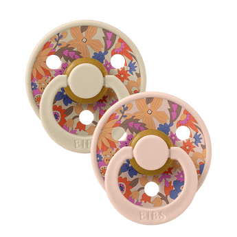 Bibs X Liberty Round Nipple Pacifier 2 Pack Latex | Soother