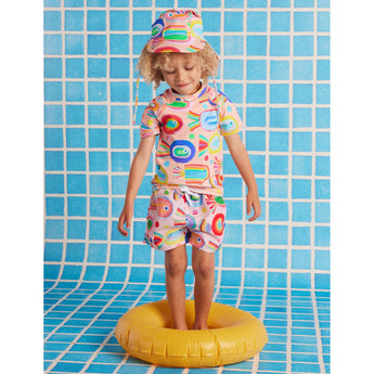 Boys Boardshorts Fancy Fins Swimsuit | Kids Swim Trunks