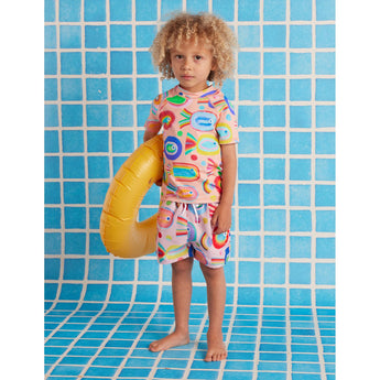 Boys Boardshorts Fancy Fins Swimsuit | Kids Swim Trunks