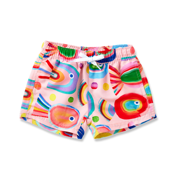 Boys Boardshorts Fancy Fins Swimsuit | Kids Swim Trunks