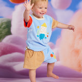 Boys See You In Space Terry T Shirt + Shorts Set | Summer